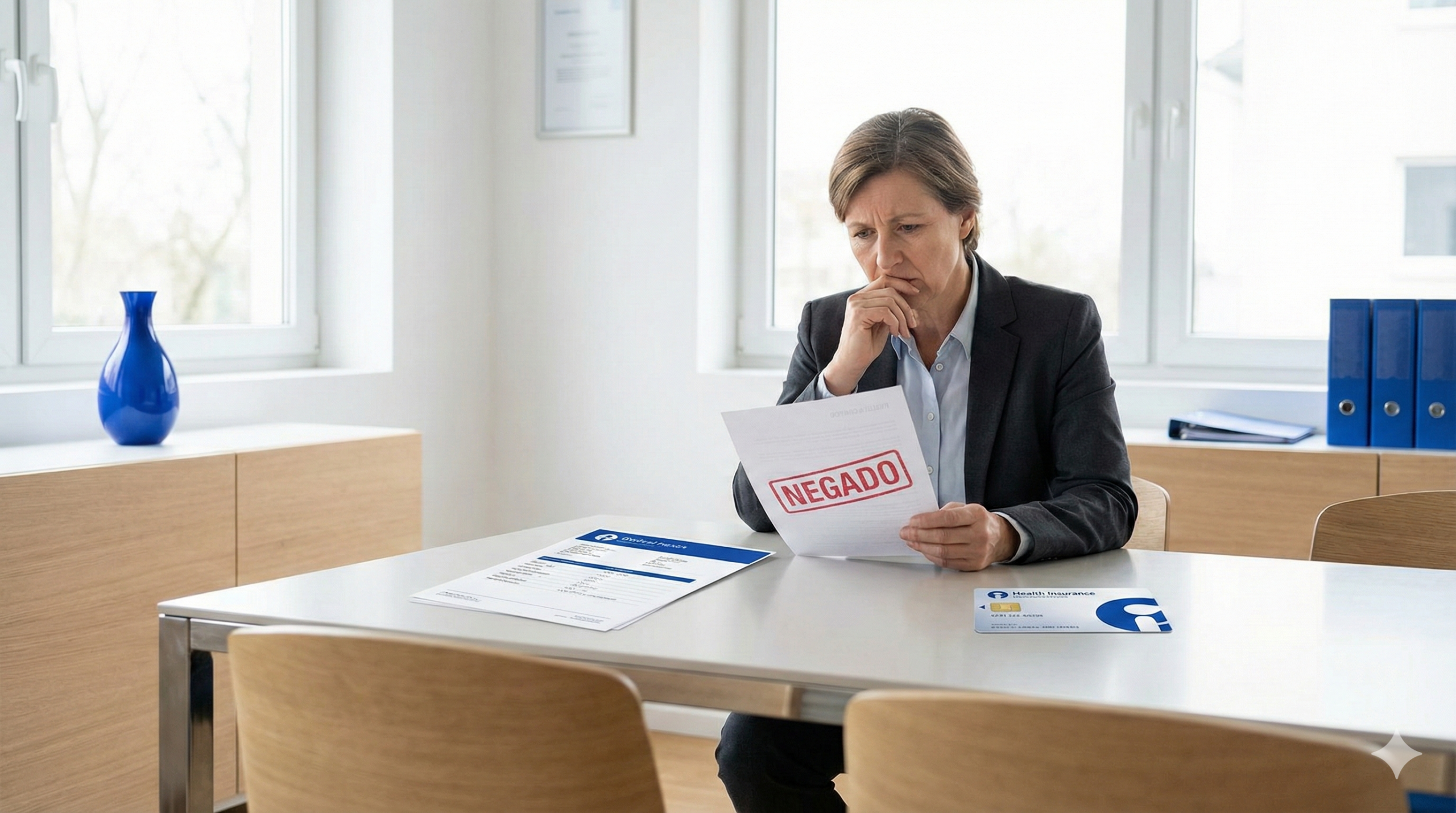 plano de saúde negou cirurgia documento com carimbo negado